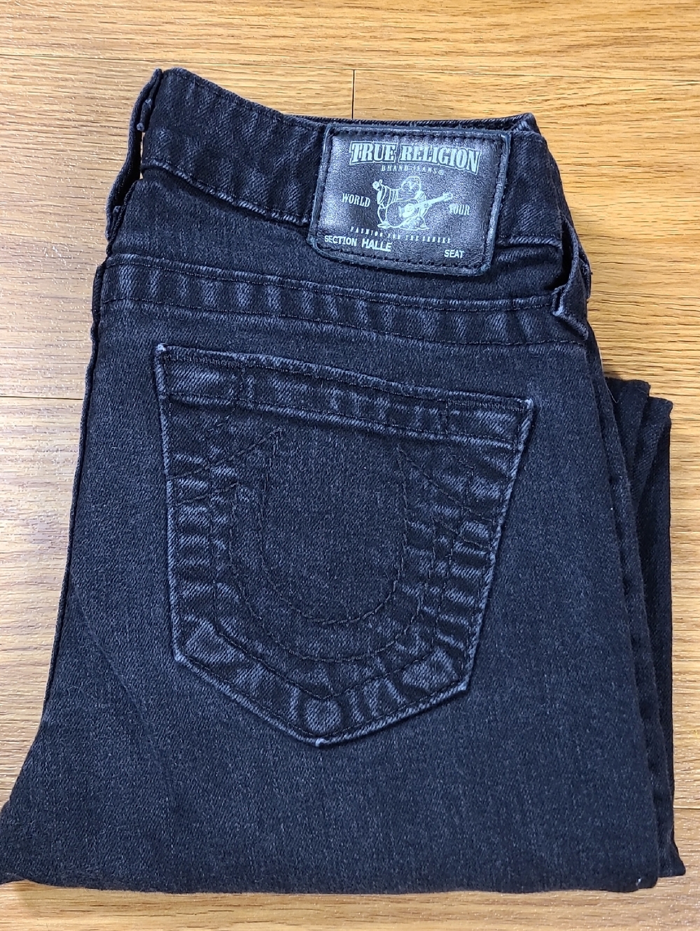 True Religion Women's Black Skinny 25x28 Pre-owned Denim Strech Originals Jeans